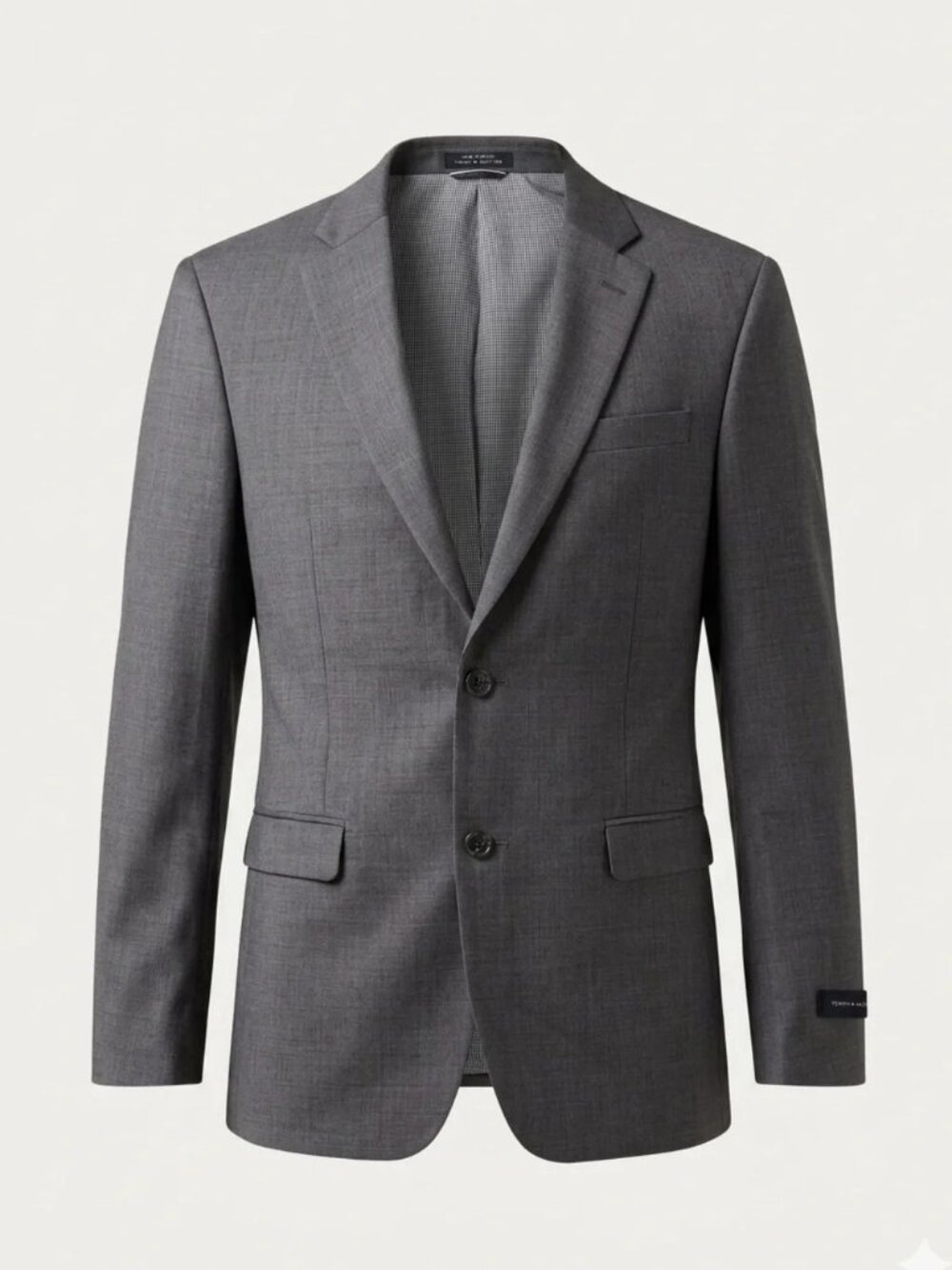 NWT Tommy Hilfiger Tomson Gray Worsted Wool Suit Jacket Blazer Mens 44 Long